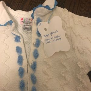 Vintage chenille jacket for baby girl
